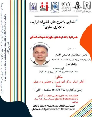 آشنایی با طرح های فناورانه ازایده تا تجاری سازی